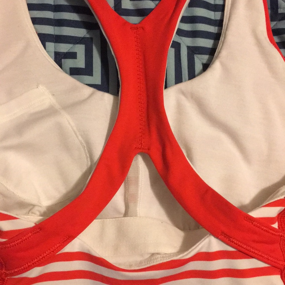 Swimming/Workout tank top red and white - Picture 2 of 3